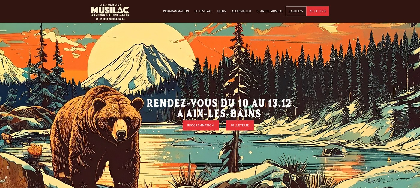 Musilac — Site web complet