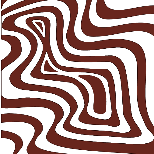 Wild Roads — Motif topographique, coloris clair